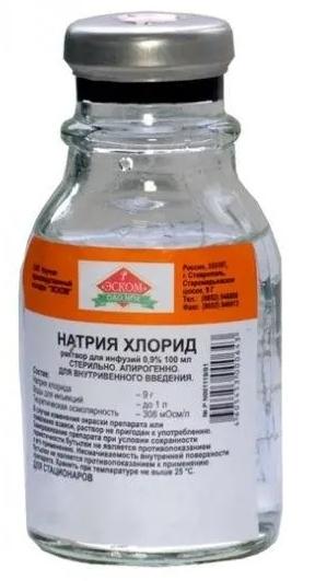 Р-р натрия хлорид 0.9% 100мл стекло (Р) Эском#