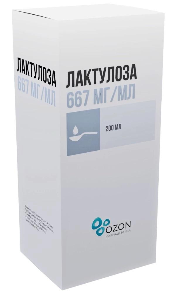 Лактулоза сироп 667мг/мл 200мл (Р) Озон#