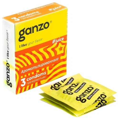 Презерв. Ganzo Juice (аром.) N3 (Р)