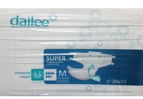 Подг.д/взр.Dailee super Medium N30 (голубая уп. 75-120см)