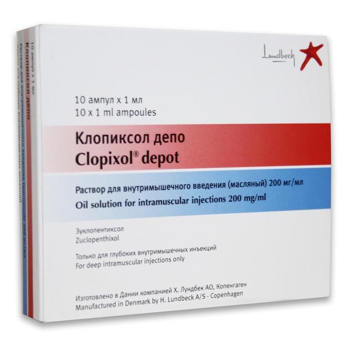 Клопиксол Депо р-р д/ин.200мг/мл 1мл N10 (Р)#