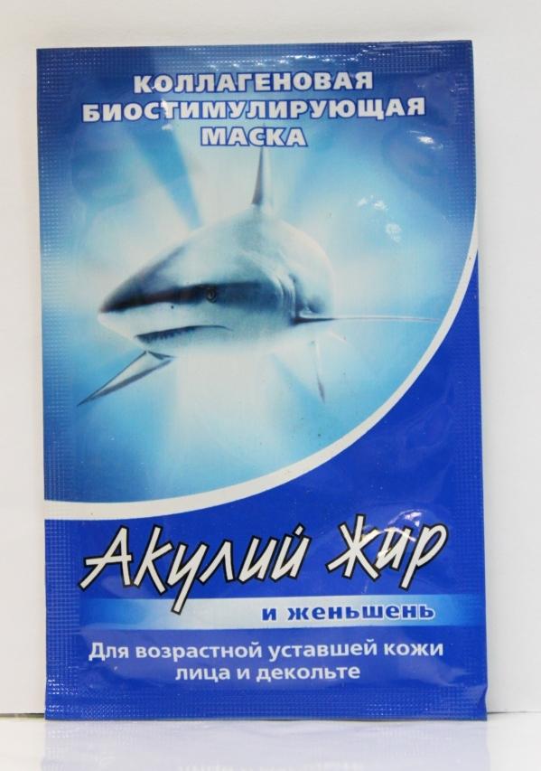 АкулЖир Маска коллаг. Женьшень 10мл д/лица и декольт. (Р)