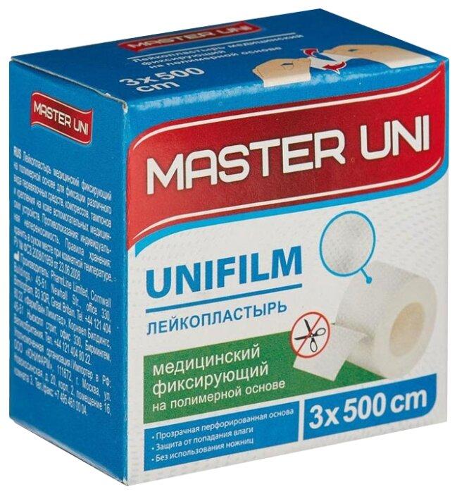Пластырь полим.осн. 3х500см кат.карт.уп.Master Uni (Р)