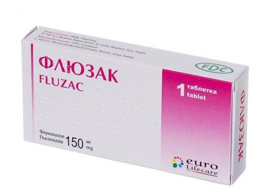 Флюзак таб. 150 мг: 1 шт.