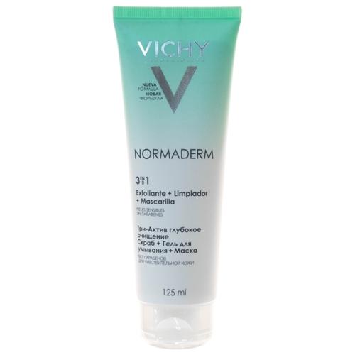 Vichy Normaderm Ср-во очищ. 3в1 125мл (гель+скраб+маска) (Р) М9721400