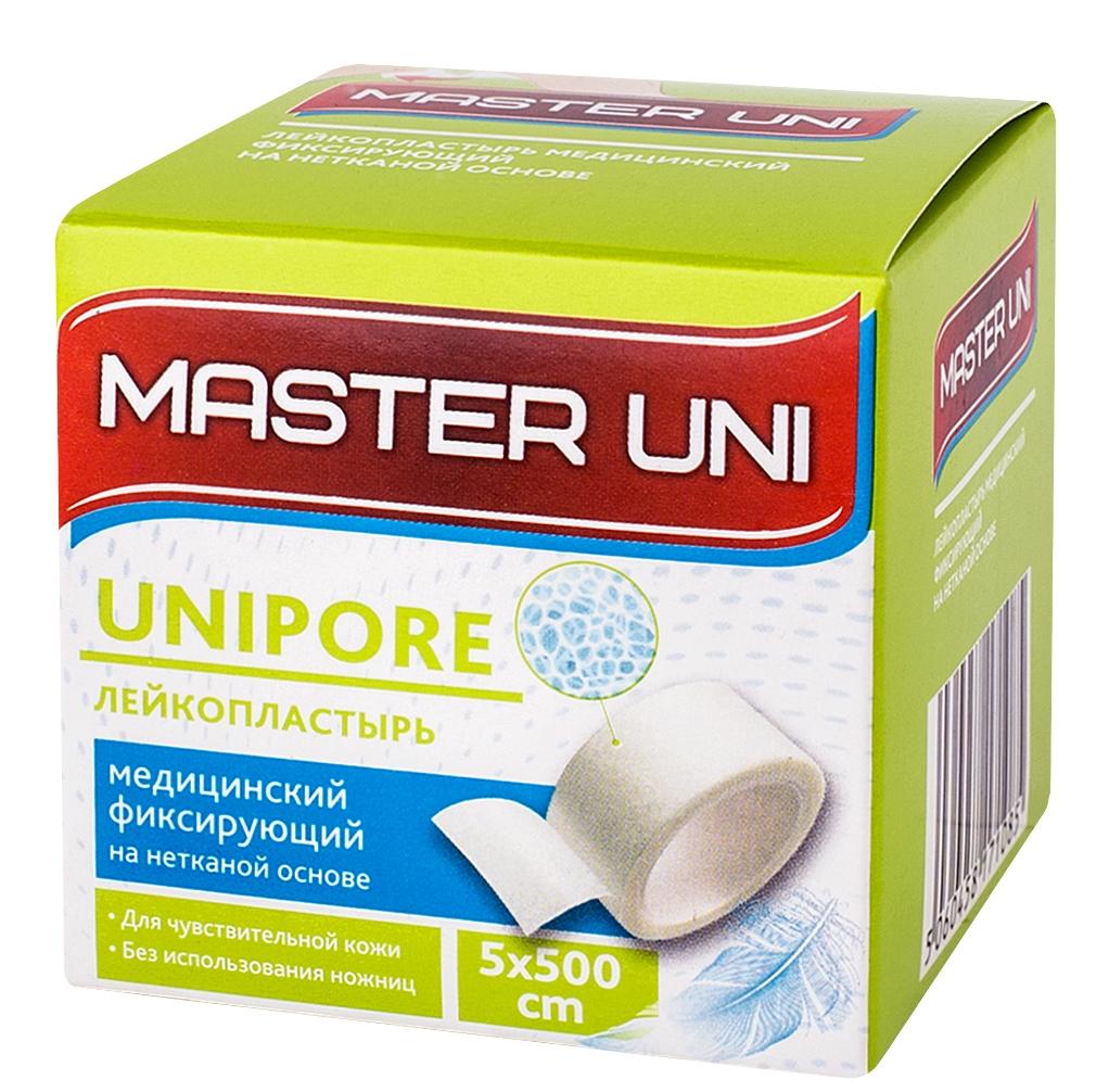 Пластырь н/ткан.осн. 5х500см кат.карт.уп.Master Uni (Р)