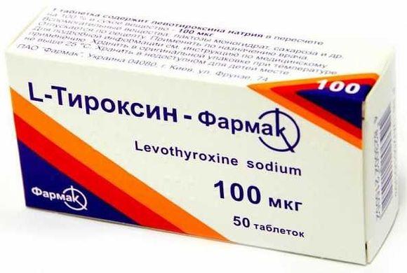 L-Тироксин-Фармак таб. 100 мкг: 50 шт.