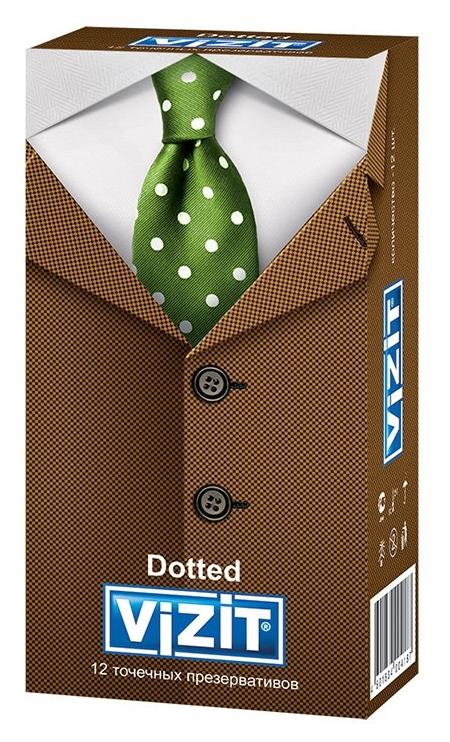 Презерв.VIZIT N12 Dotted Точечные (Р)