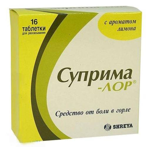 Суприма Лор таб.д/рассас.лимон N 16 (Р)