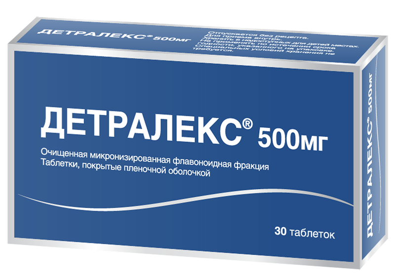 Детралекс таб.п/о 500мг N 30 (Р)
