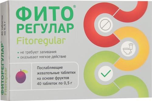 Фиторегулар таб. жевательные на основе фруктов №40