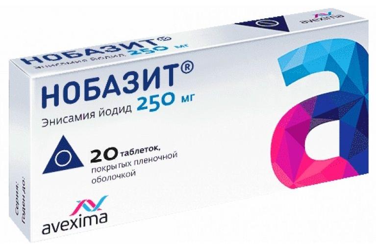 Нобазит таб. п/о 250мг N20 (Р) (Амизон)