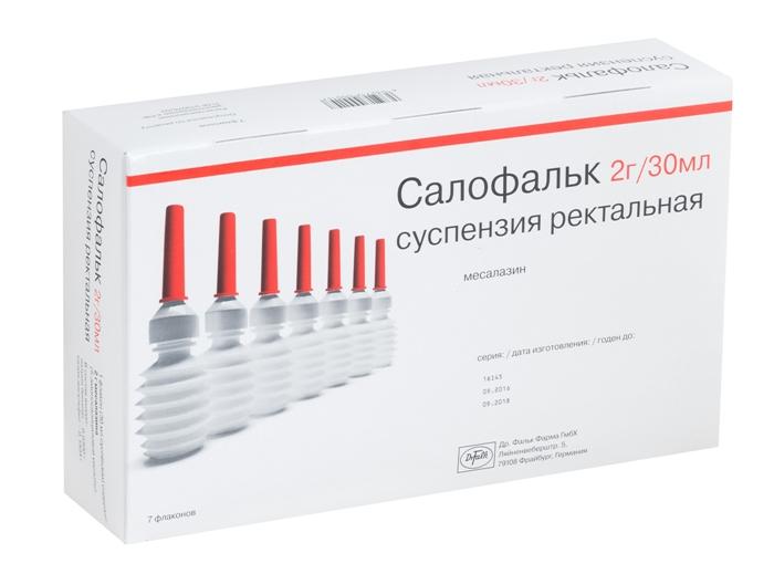 Салофальк суспензия ректальная (клизмы) 2г/30мл №7
