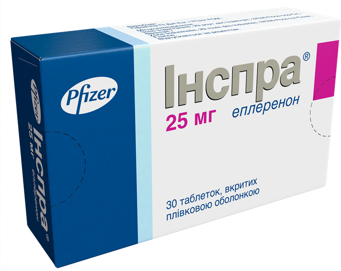 Инспра таб. п/о 25мг N30 (Р)