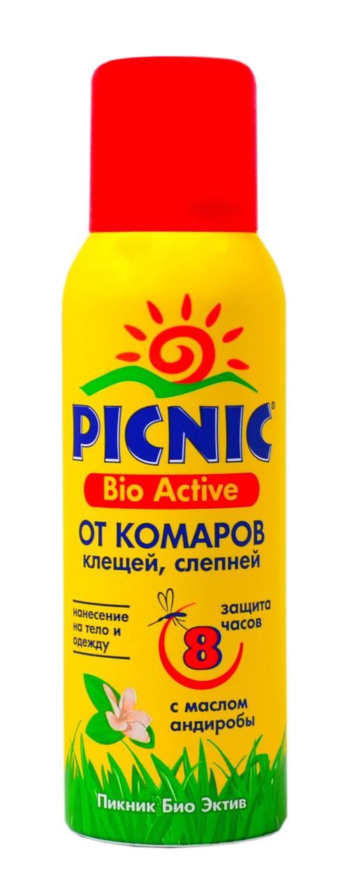 Picnic Bio Active Аэрозоль от комаров, клещей, слепней 125 мл