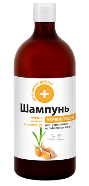 ДД Шампунь блеск укрепл. 1л Яич.желтки и зол.ус