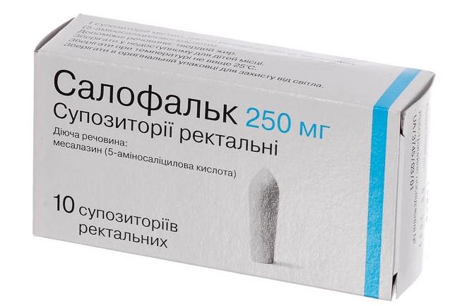 Салофальк супп. 250мг N 10 (Р)#