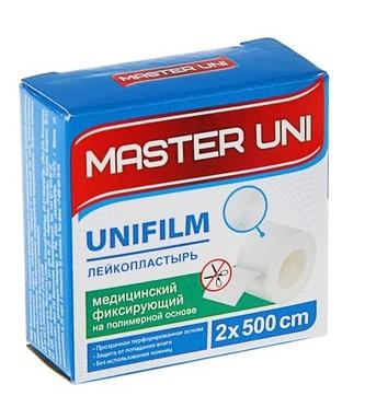 Пластырь полим.осн. 2х500см кат.карт.уп.Master Uni (Р)