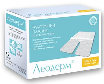 Леодерм Пластырь эластичный, прозрачный, для фиксации катетеров, без подушки 7,2смх10см №50