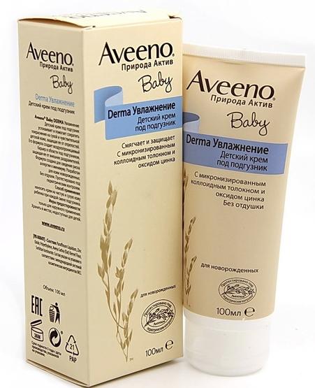 Aveeno Бэби Крем детский под подгузник Увлажнение 100 мл