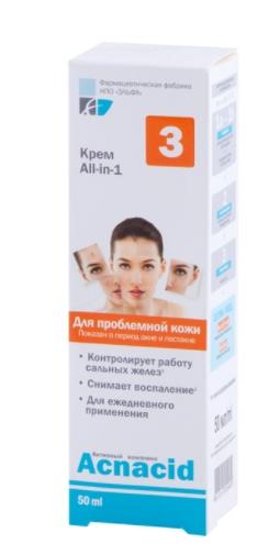 Acnacid Крем All-in-1 для проблемной кожи лица 50 мл