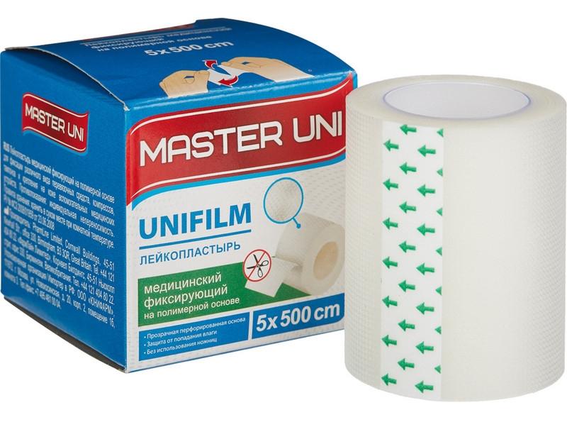 Пластырь полим.осн. 5х500см кат.карт.уп.Master Uni (Р)