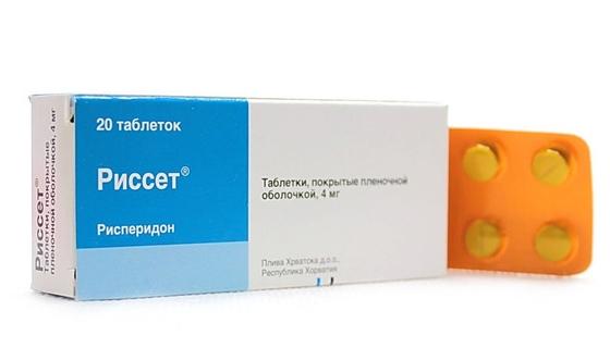 Риссет таб. п/о 4мг N 20 (Р) (рисперидон)#