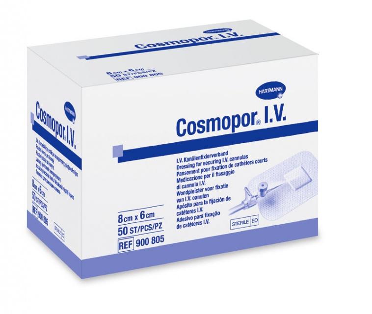Повязка д/катет/канюль Cosmopor I.V 8х6см самокл.стер.N1