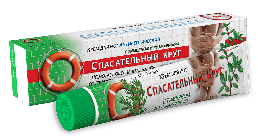 СпасатКруг Крем для ног 50г с тимьяном и розмар. (Р)