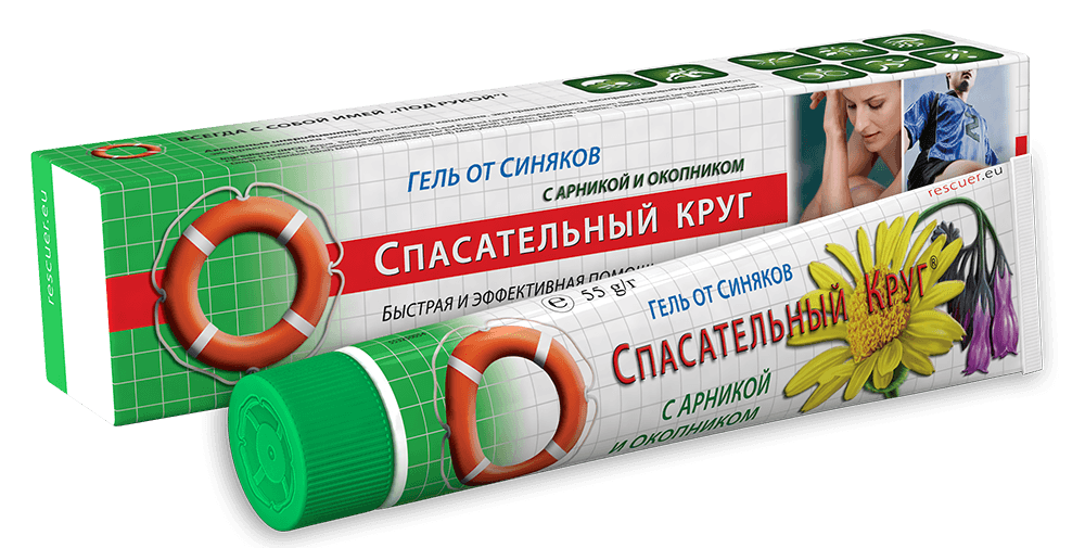 СпасатКруг Гель от синяков 50г с арникой и окопн. (Р)