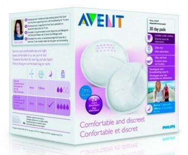 AVENT Вкладыши для бюстгалтера одноразовые Дневные: 30 шт.
