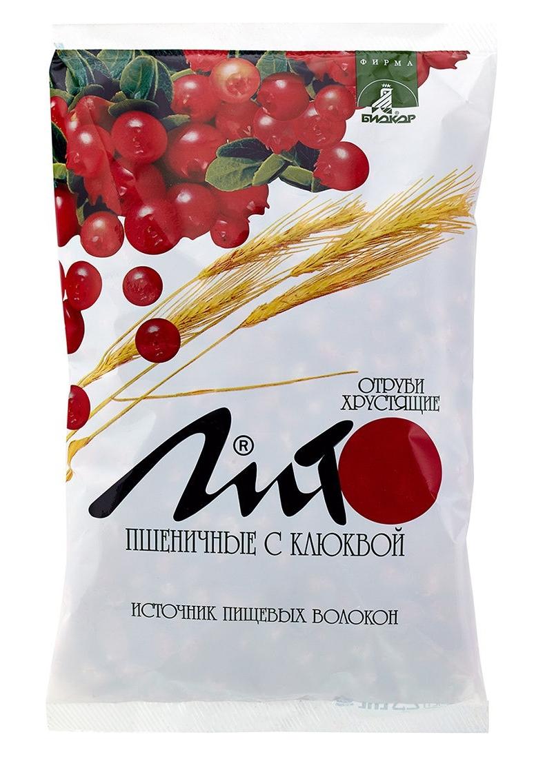 Отруби хруст.ЛИТО пшенич. клюква 200г (Р) (ПТ)