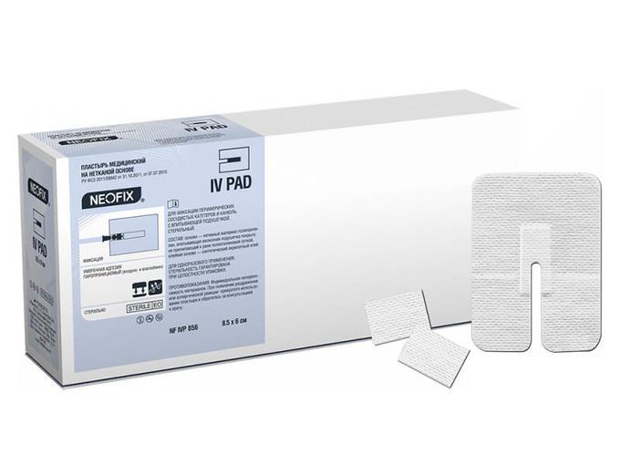 Neofix Пластырь IV Pad бактерицидный на нетканой основе для фиксации катетеров 8.5х6см