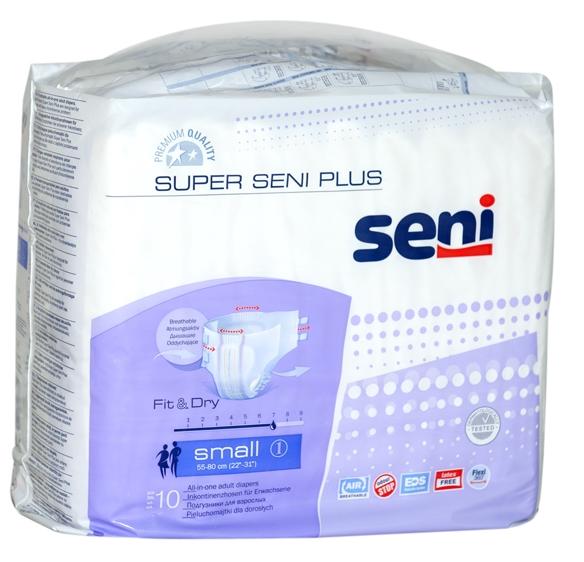 Подгузники для взрослых SUPER SENI Plus Small: 10 шт.