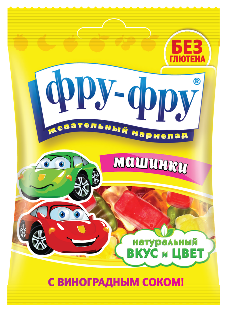Мармелад жев.Фру-фру машинки 30г (Р) (ПТ)