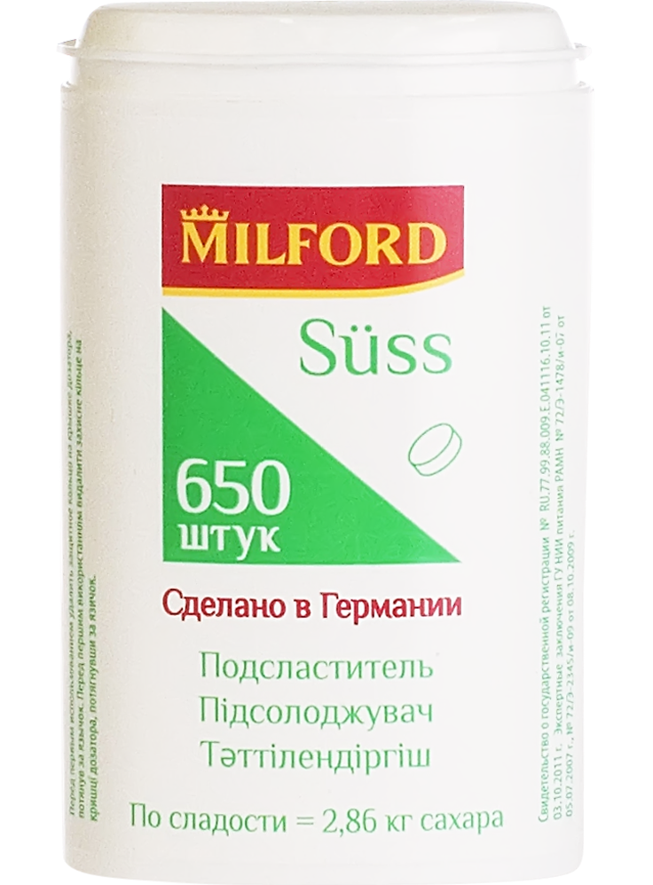 Милфорд Suss подсластитель таб.: 650 шт.