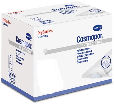 Повязка для ран Cosmopor Antibacterial 10х8 см самокл. стер. № 1