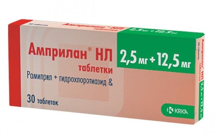 Амприлан НЛ таб. 2.5мг+12.5мг N30 (Р)