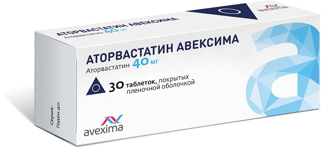 Аторвастатин-Авексима таб. п/о 40мг N30 (Р)#