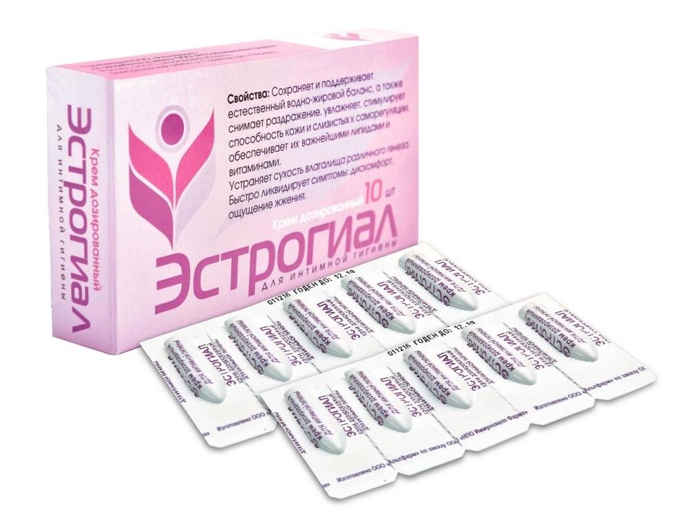 Эстрогиал крем доз. д/инт.гигиены 1.2г N10 (Р)