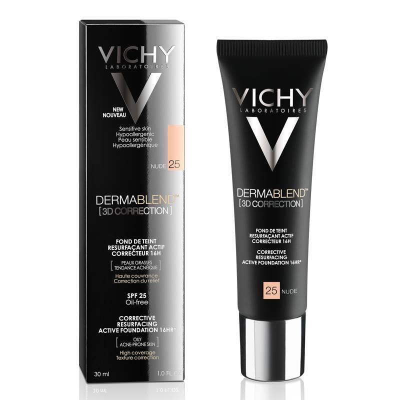 Vichy Dermablend 3D Тональная основа для жирной кожи тон 25 30 мл