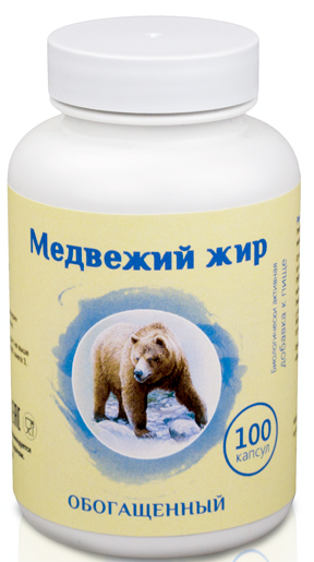 Медвежий жир капс. 300мг N100 (Р) (ПТ)