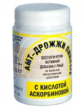 Дрожжи пивные-АМТ с аскорб.к-той N100 (Р) (ПТ)