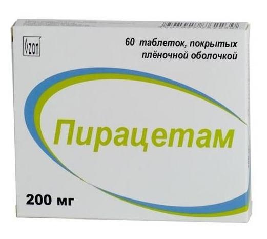 Пирацетам таб.п/о 200мг N60 (Р) Озон#