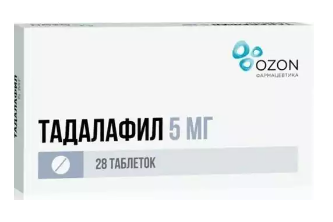 Тадалафил таб. п/о 5мг N28 (Р) Озон
