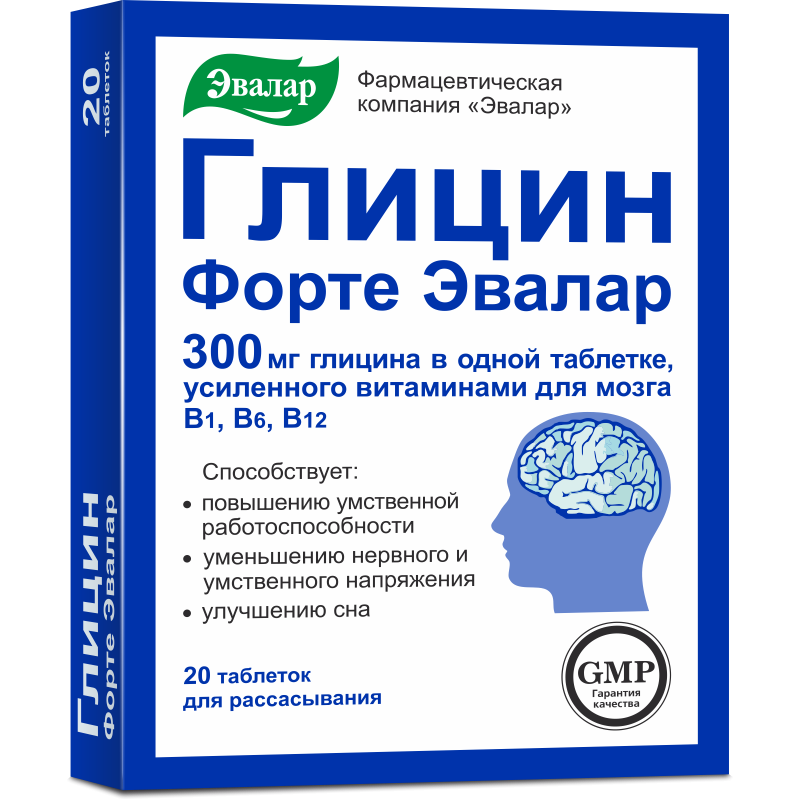 Глицин форте с вит.В1/В6/В12 таб. N60 (Р) (Консумед) (ПТ)