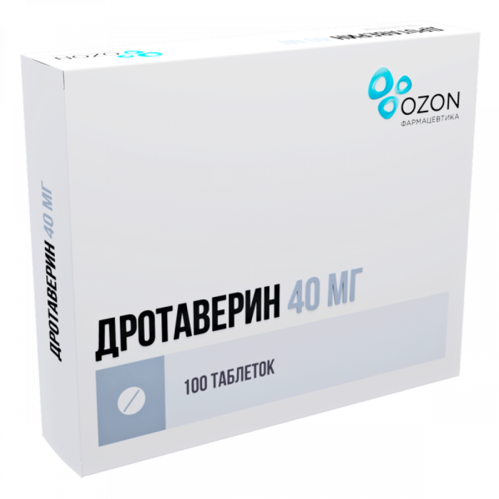 Дротаверин таб. 40мг N100 (Р) Озон#