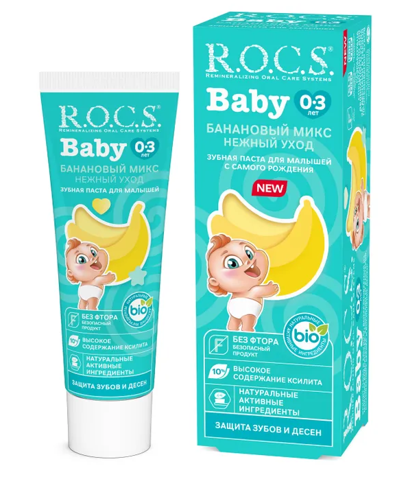 З/п Рокс Baby неж.ух.45г банан.микс (0-3лет) (Р)