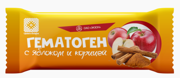 Гематоген с яблоком и корицей 40г (Р) (ПТ)