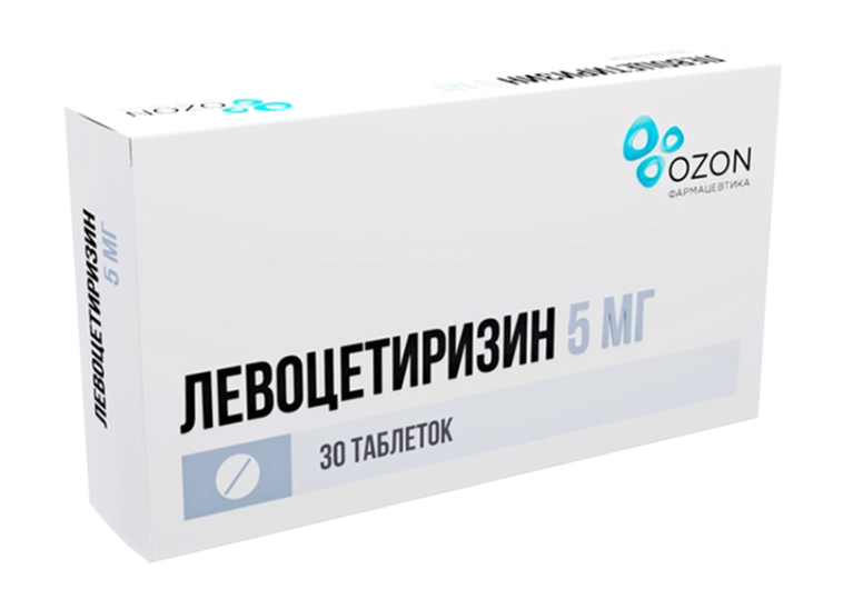 Левоцетиризин таб. 5мг N30 (P) Озон